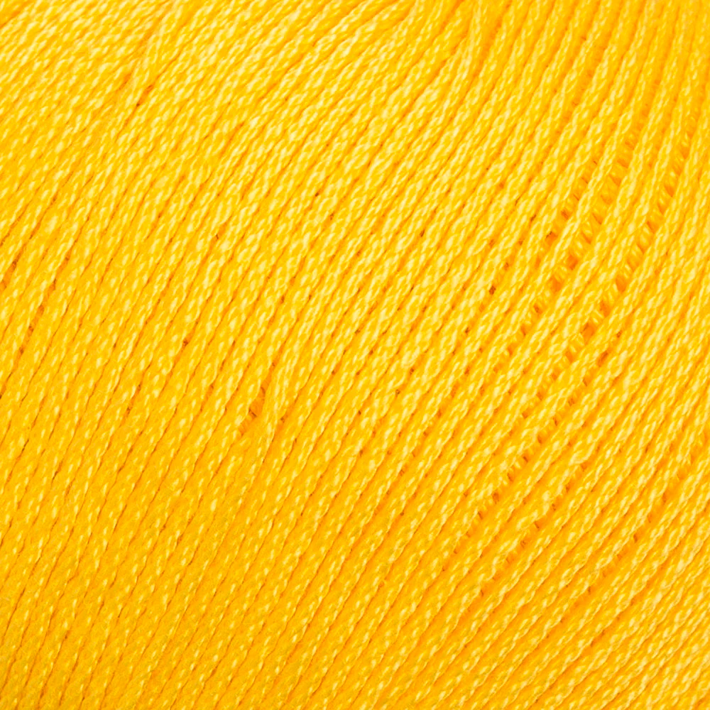La Mia Lux Mercerized Cotton Yarn, Dark Yellow - 181 - Image 2