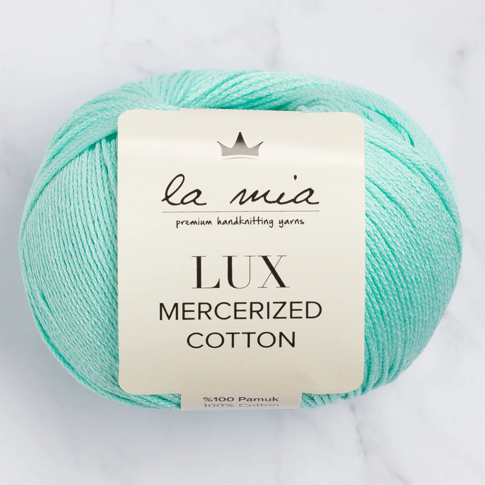 La Mia Lux Mercerized Cotton Yarn, Pastel Green - 137
