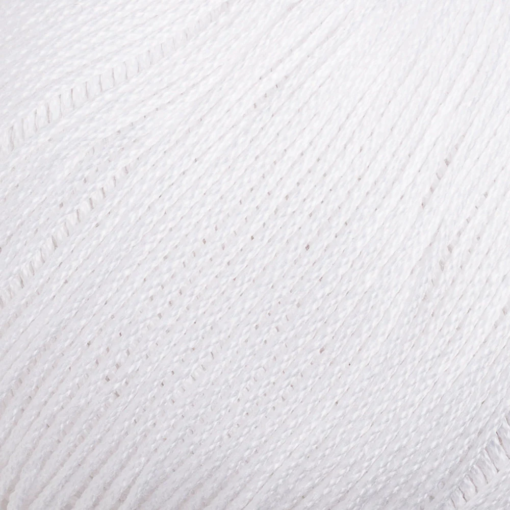 La Mia Lux Mercerized Cotton Yarn, White - 2 - Image 2