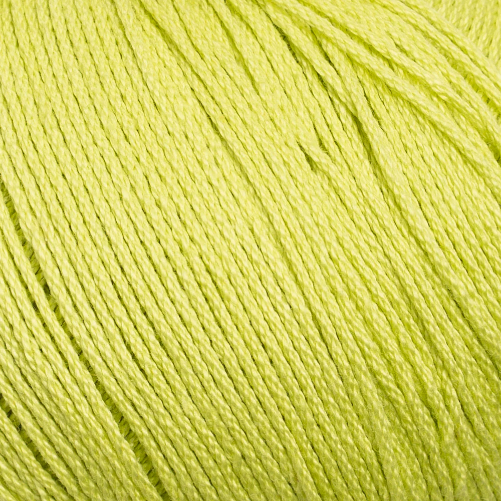 La Mia Lux Mercerized Cotton Yarn, Yellow Green - 150 - Image 2