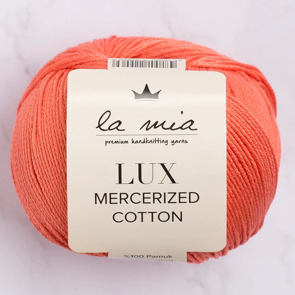 La Mia Lux Mercerized Cotton Yarns, Vermilion - 13