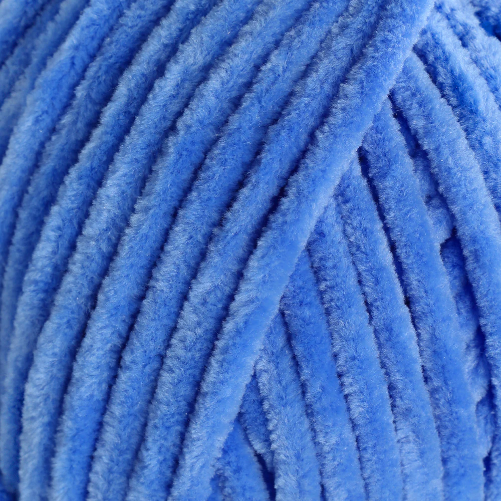 La Mia Mellow Chenille Yarn, Blue - 958 - Image 2