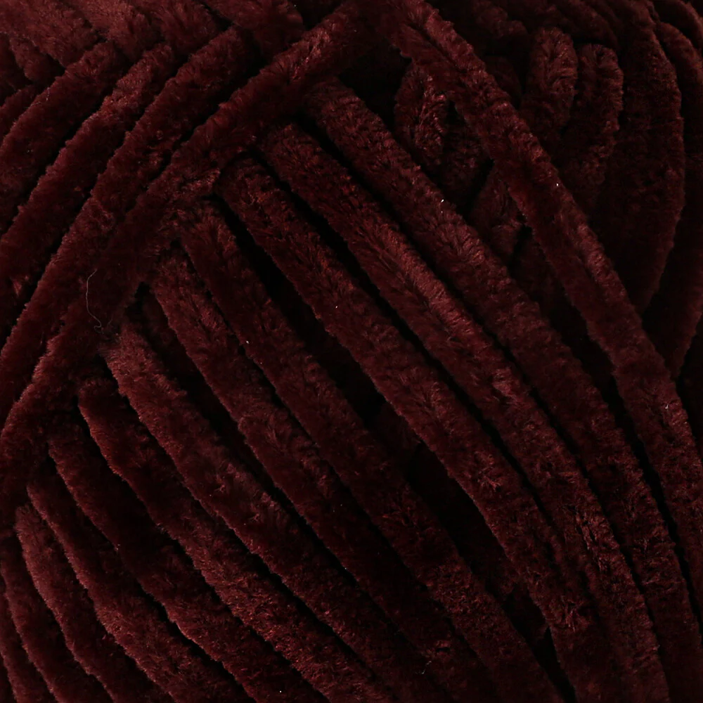 La Mia Mellow Chenille Yarn, Brown - 920 - Image 2