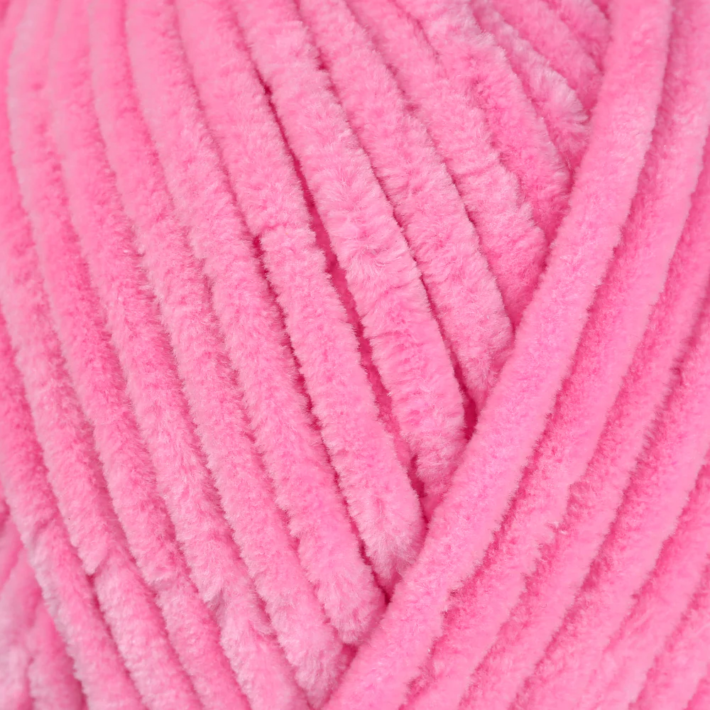 La Mia Mellow Chenille Yarn, Dark Pink - 948 - Image 2