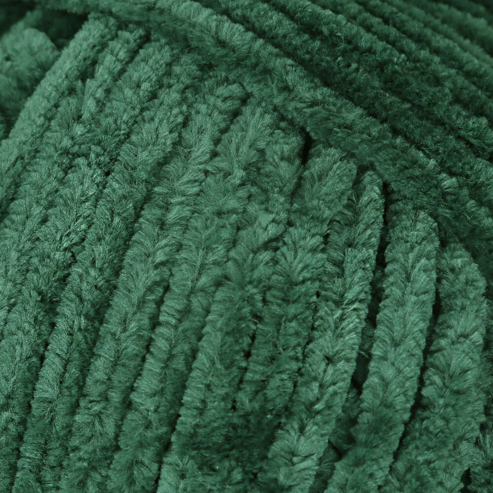La Mia Mellow Chenille Yarn, Green - 928 - Image 2