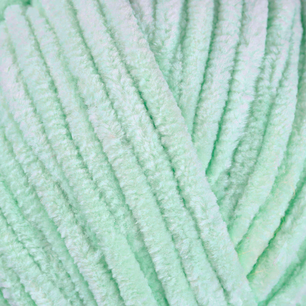 La Mia Mellow Chenille Yarn, Light Green - 903 - Image 2