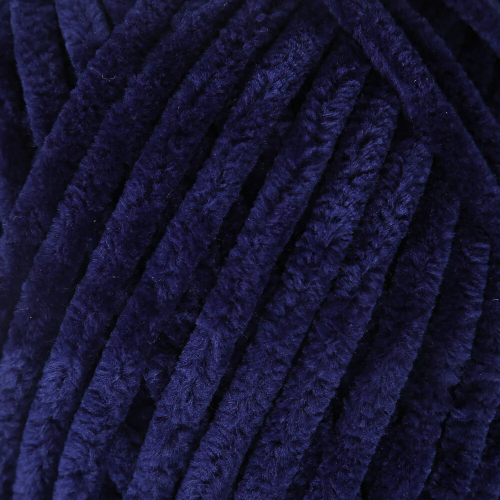 La Mia Mellow Chenille Yarn, Navy Blue - 917 - Image 2