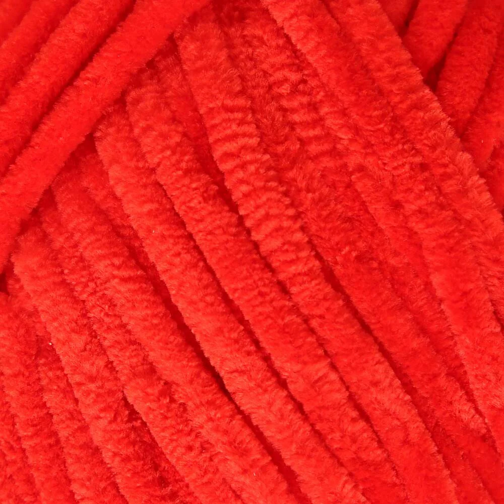 La Mia Mellow Chenille Yarn, Red - 911 - Image 2