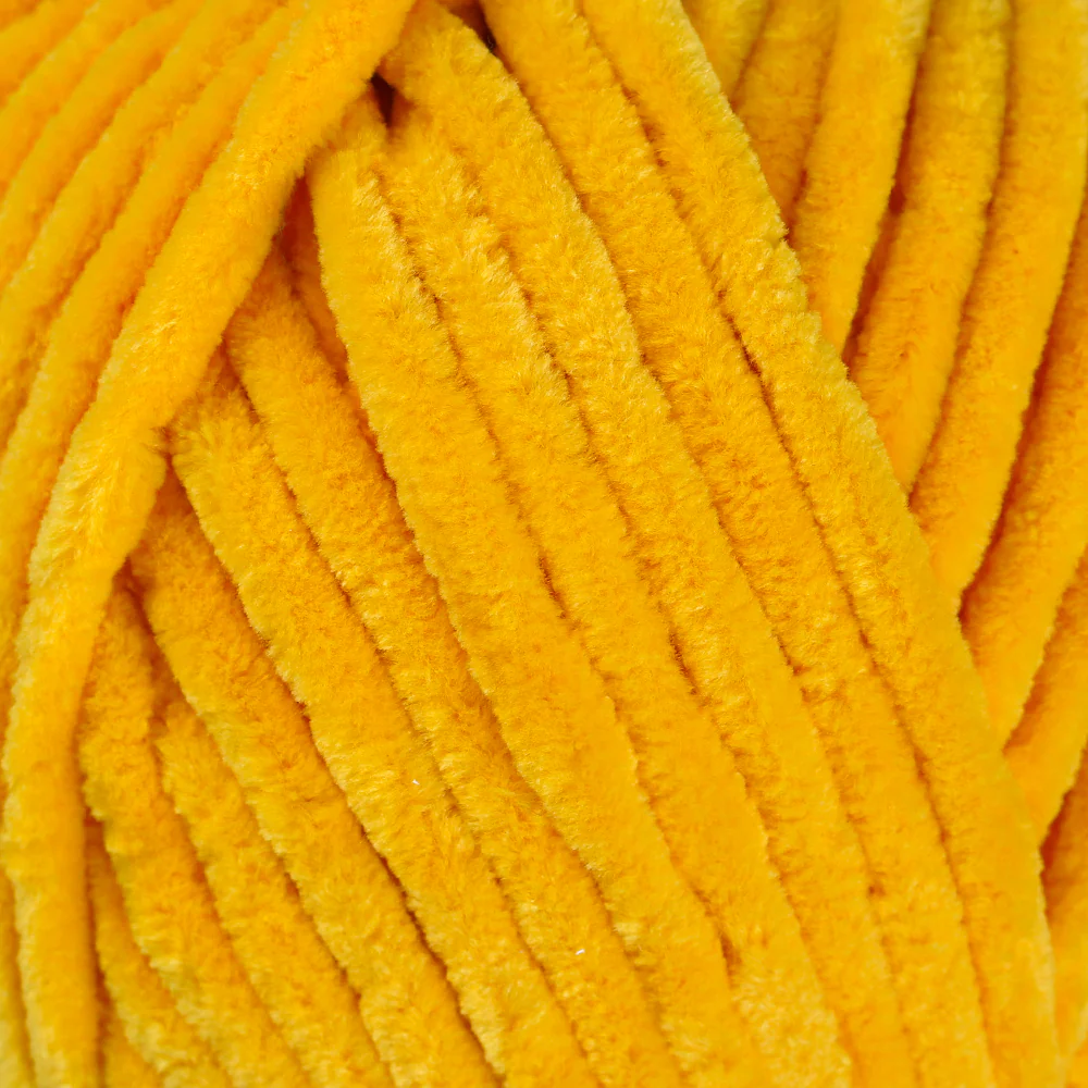 La Mia Mellow Chenille Yarn, Yellow - 947 - Image 2