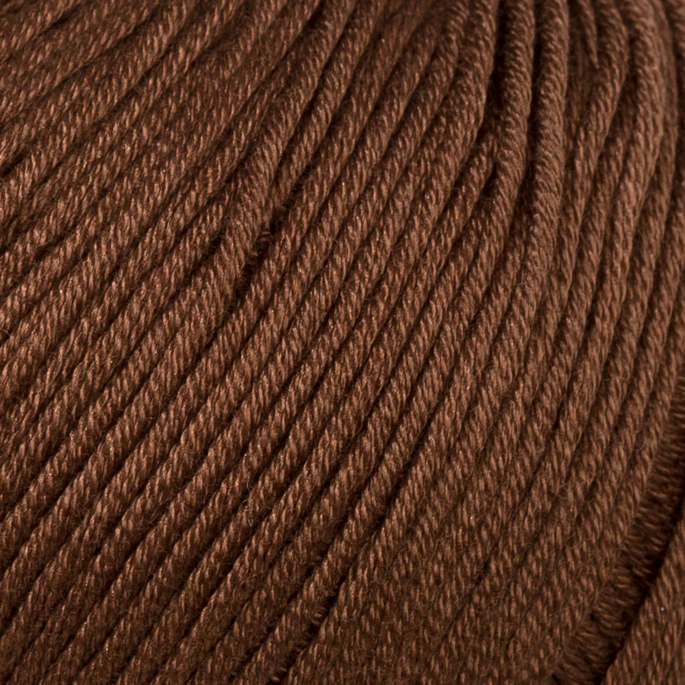 La Mia Mercerized Cotton Yarn, Dark Brown - 228 - Image 2