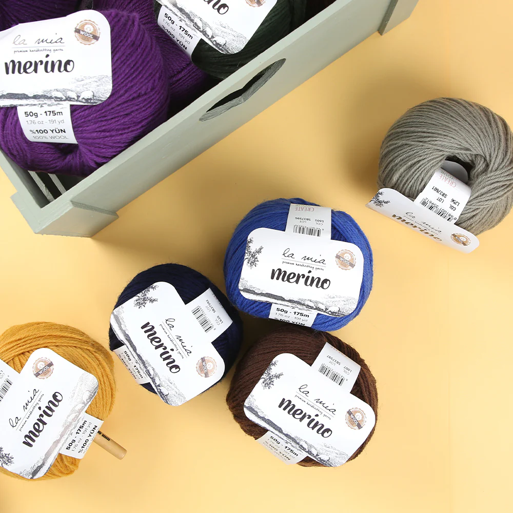 La Mia Merino Yarn, Purple - L269 - Image 4