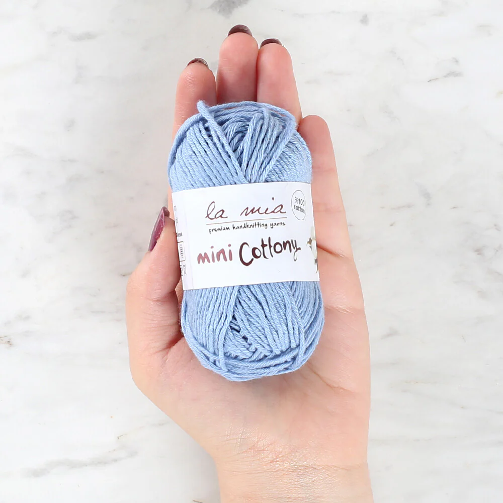 La Mia Mini Cottony 25g  Baby Yarn, Purple - L010 - Image 3