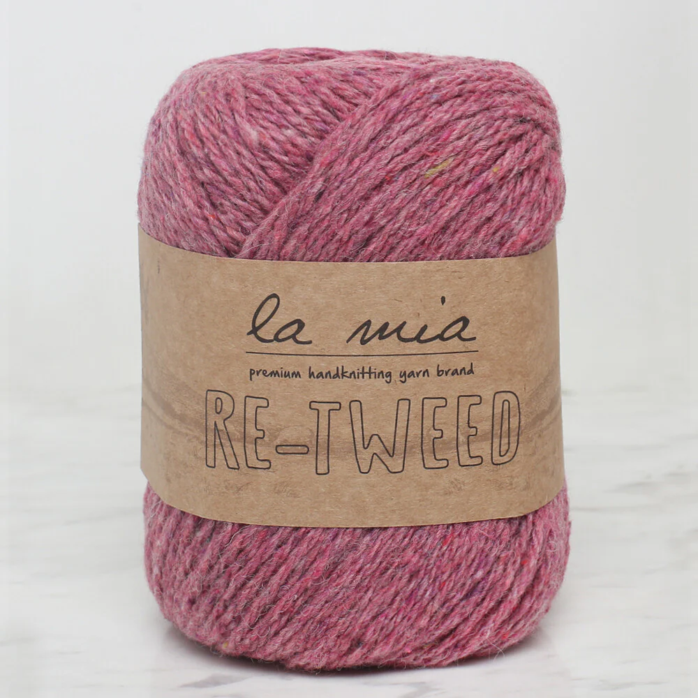 La Mia Re-Tweed Melange Yarn, Dusty Pink - L140