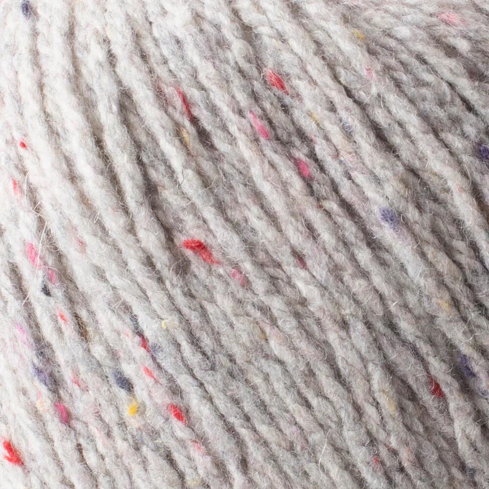 La Mia Re-Tweed Melange Yarn, Light Grey - L150 - Image 2