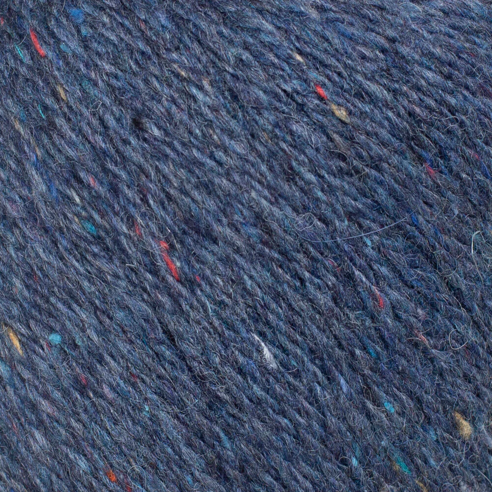 La Mia Re-Tweed Melange Yarn, Navy Blue - L108 - Image 2