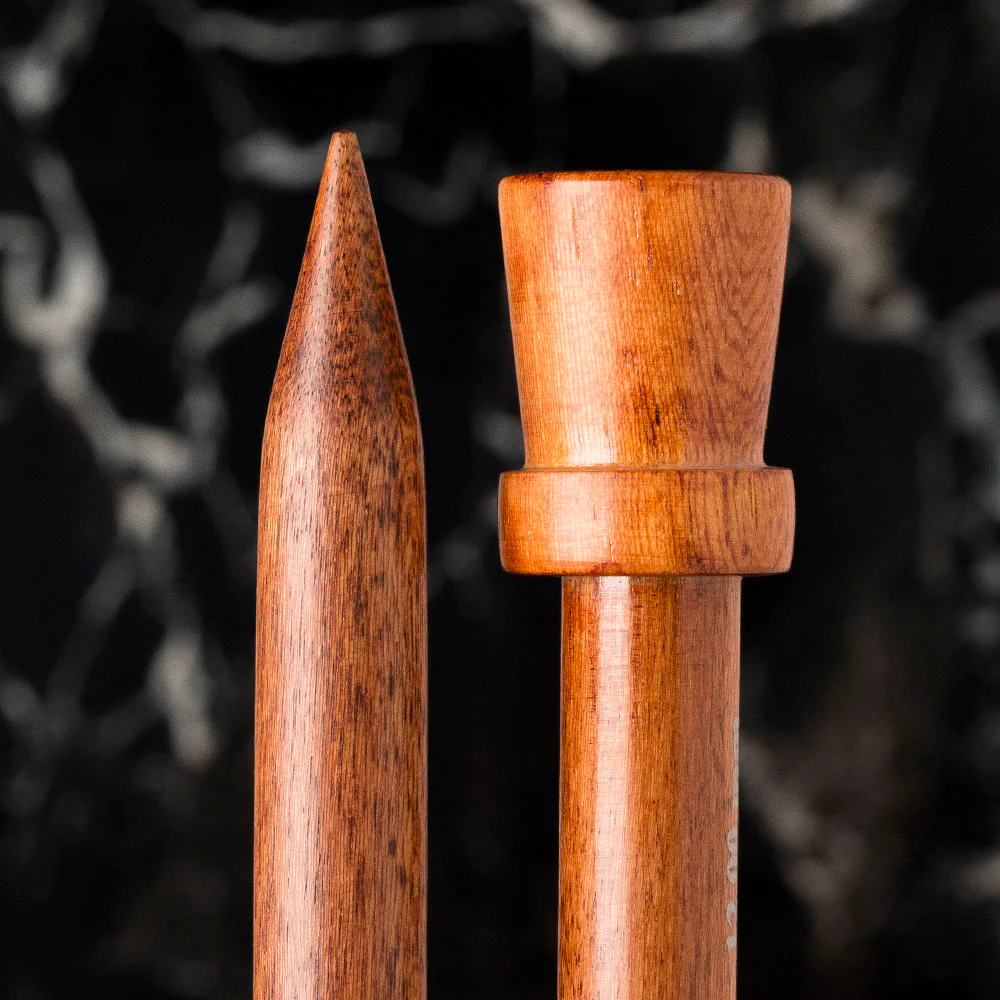 La Mia Rosewood 12 mm 36 cm Wooden Knitting Needle - Image 2