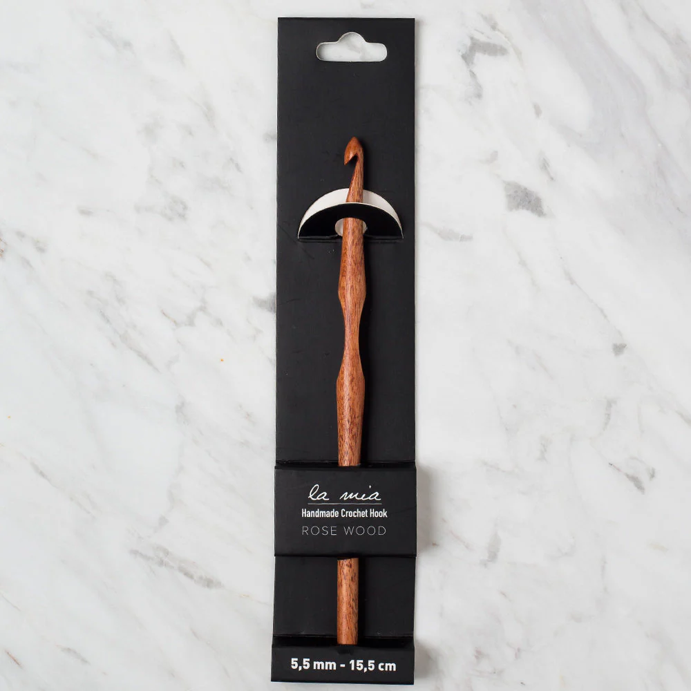 La Mia Rosewood 5.5 mm 15.5 cm Wooden Crochet Hook