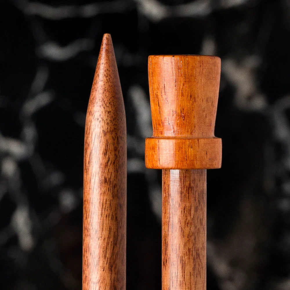 La Mia Rosewood 9 mm 36 cm Wooden Knitting Needle - Image 2