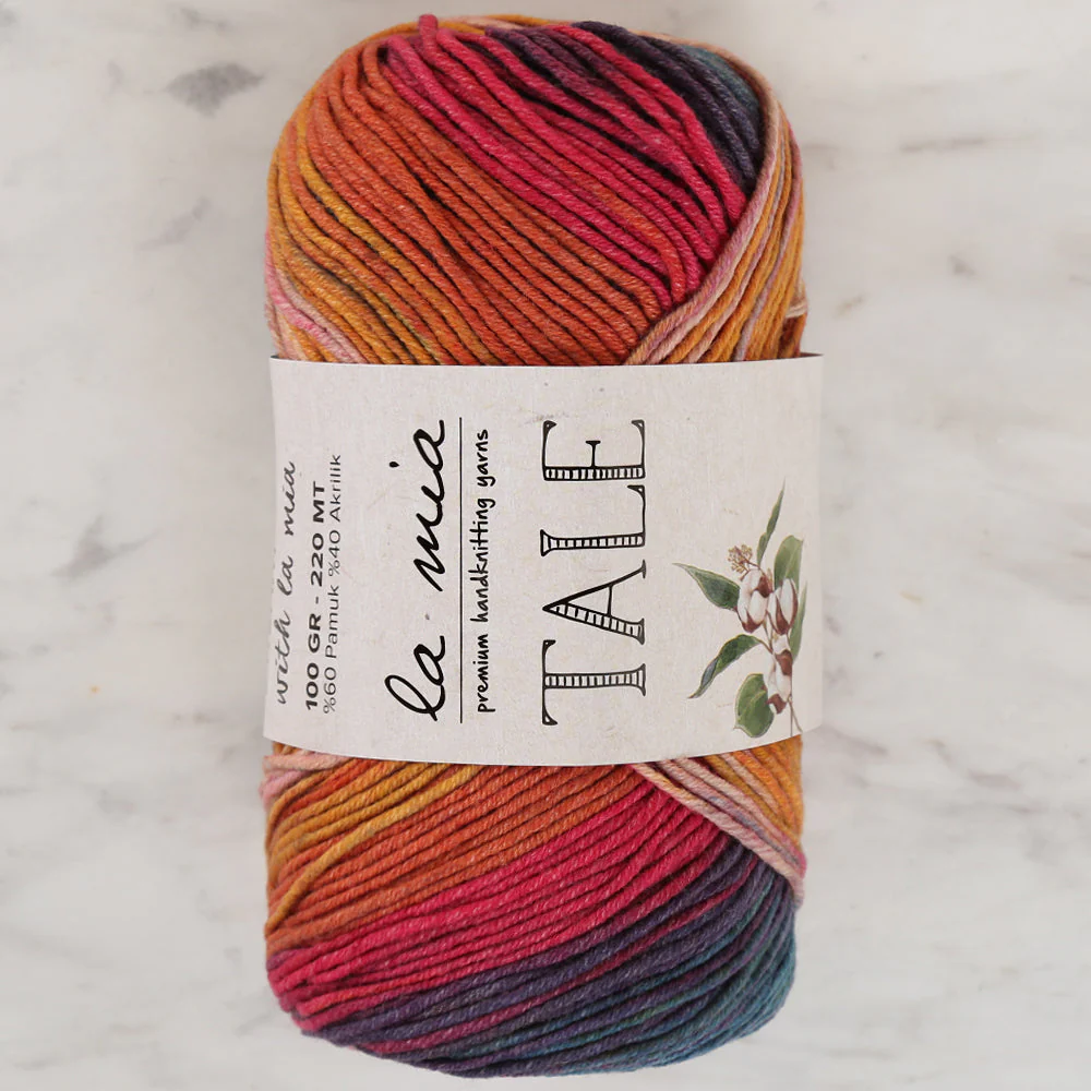 La Mia Tale Hand Knitting Yarn Variegated - LM016 - Image 3