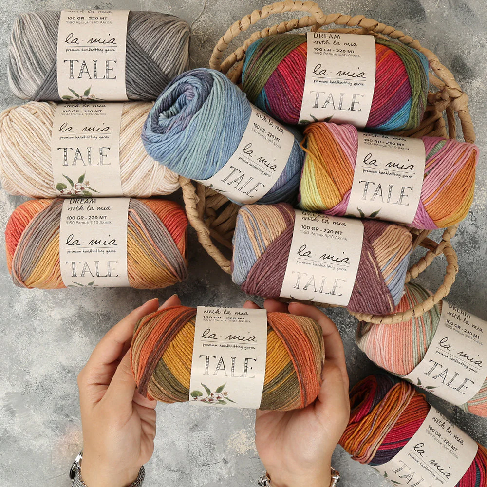 La Mia Tale Hand Knitting Yarn Variegated - LM066 - Image 5