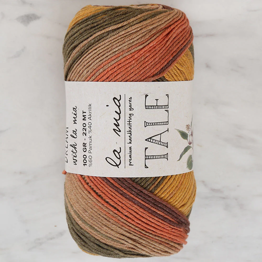 La Mia Tale Hand Knitting Yarn Variegated - LM076 - Image 3