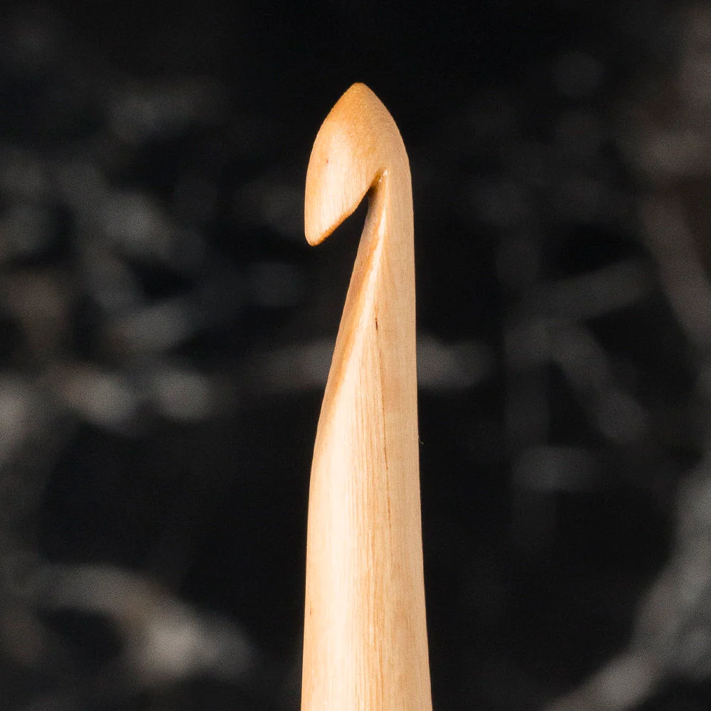 La Mia Whitewood 4 mm 15.5 cm Wooden Crochet Hook - Image 2