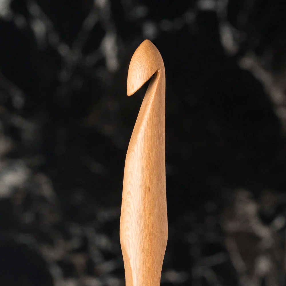 La Mia Whitewood 8 mm 15.5 cm Wooden Crochet Hook - Image 2
