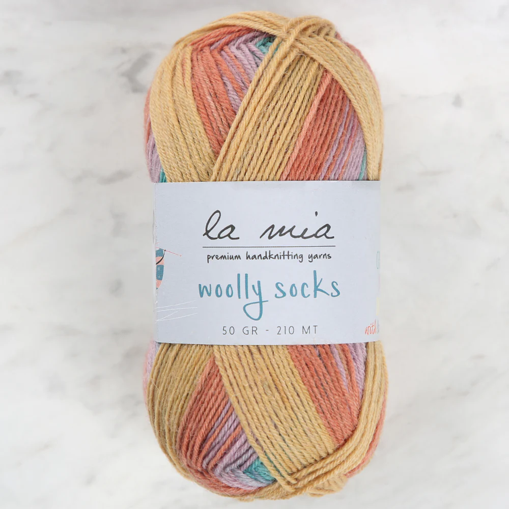 La Mia Woolly Socks Variegated Sock Yarn - L04