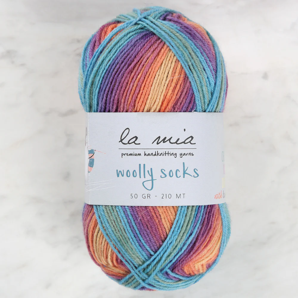 La Mia Woolly Socks Variegated Sock Yarn - L07