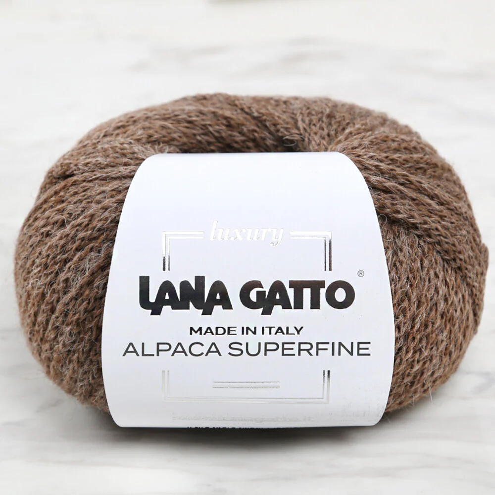Lana Gatto Alpaca Superfine, Brown - 8479