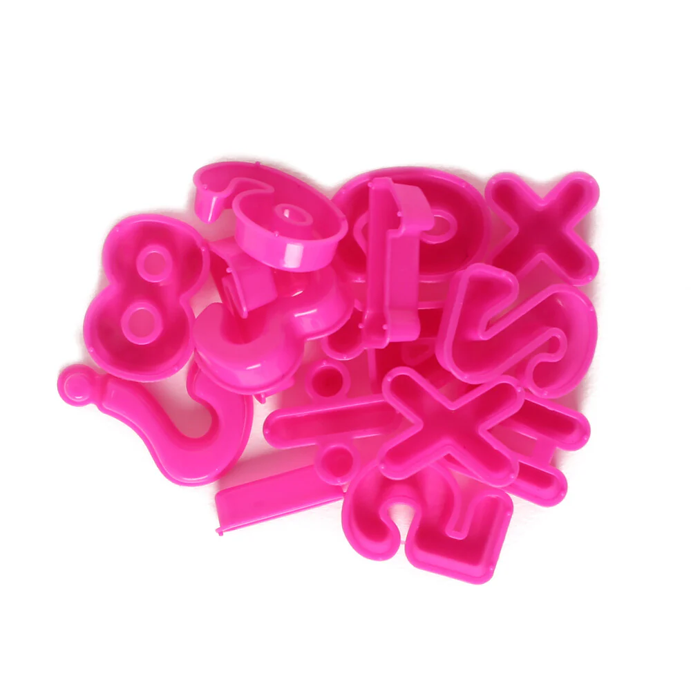 Lino 15 Pcs Kinetic Sand Mold Letter Figures Set, Fuchsia - LN-006 - Image 3