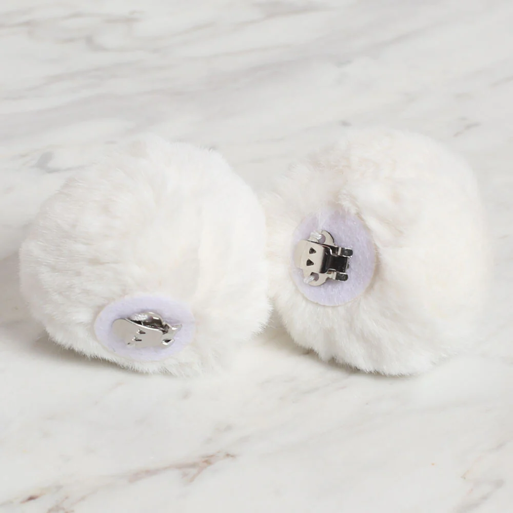 Loren 1 Pair Shoes Pom-Pom, White - Image 2