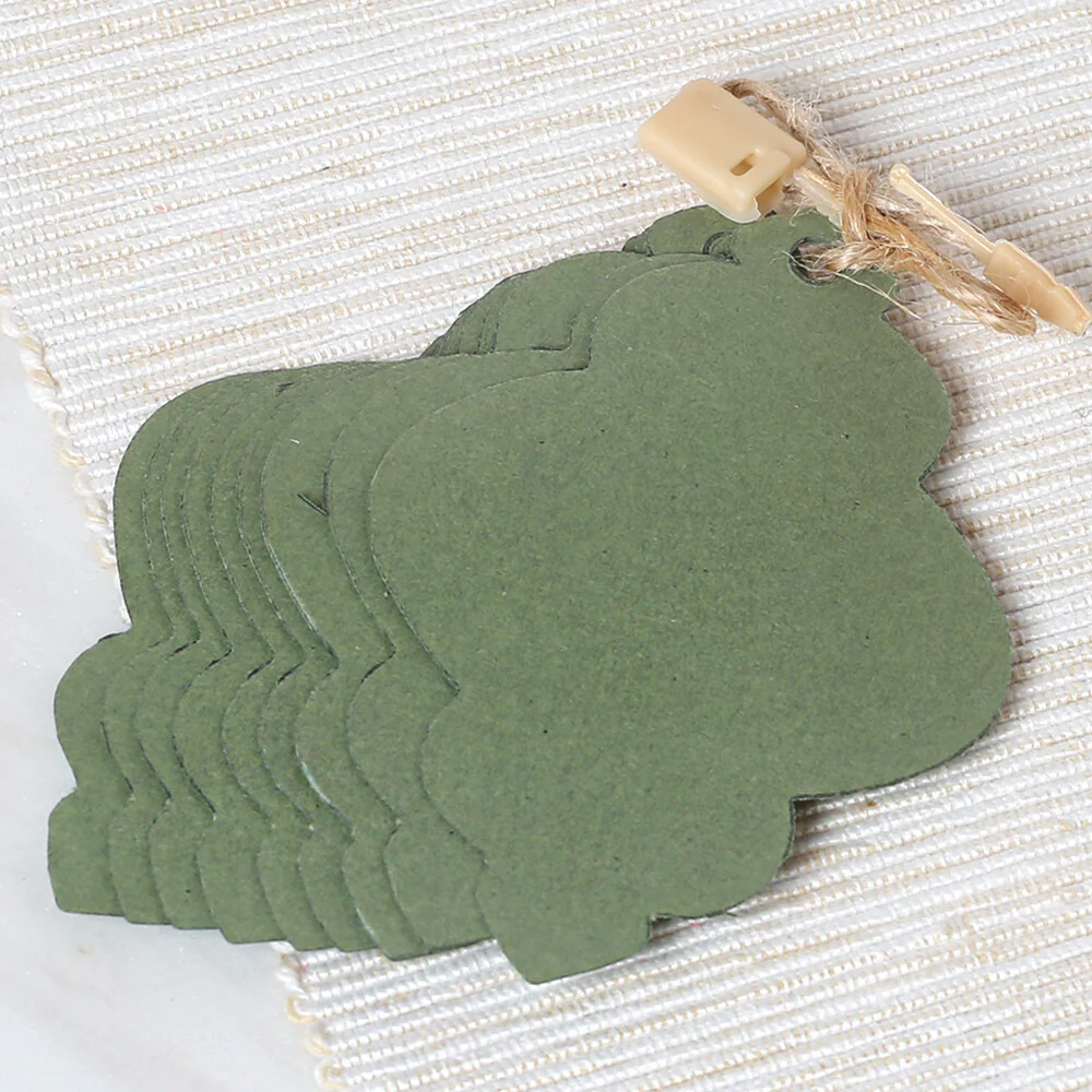 Loren 10 pcs Tag and Clip-On Tag Thread, Green - Image 2