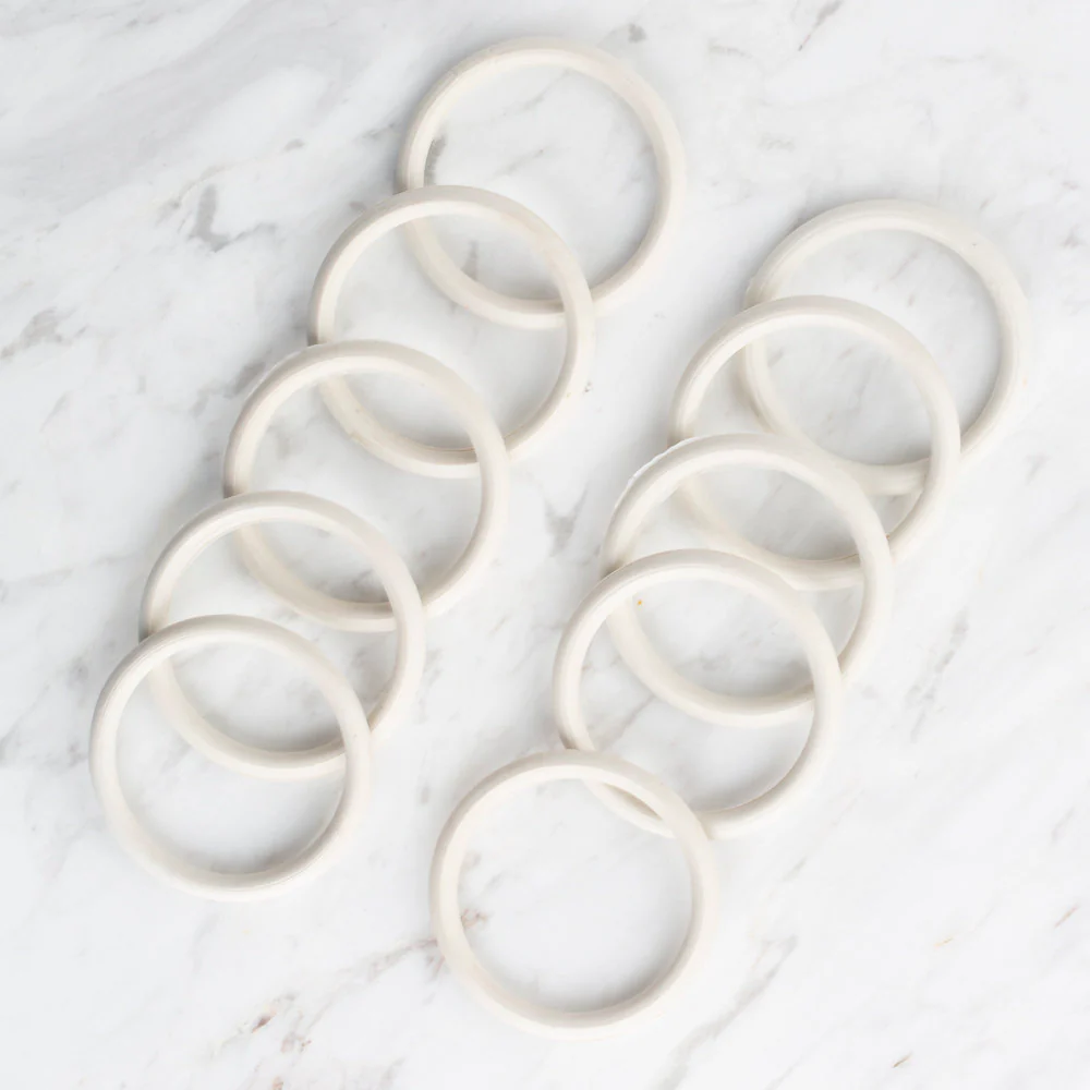 Loren 10 Pieces 5.5 cm Plastic Washcloths Ring, Large