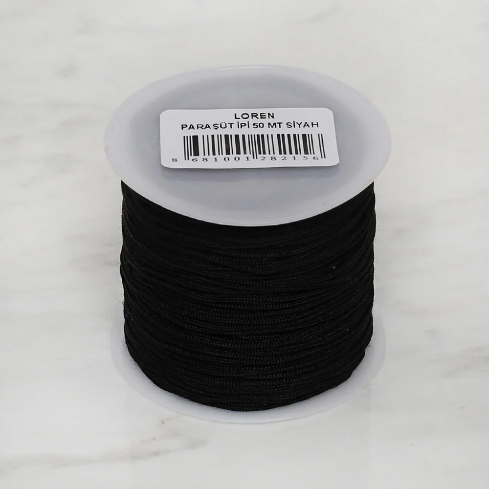 Loren 50 m Parachute Cord - Black