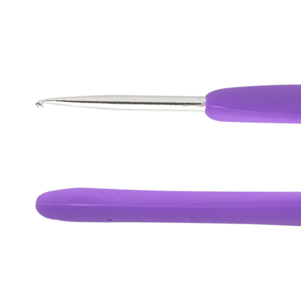 Loren 2 mm Soft Handled Crochet Hook, Purple - Image 2