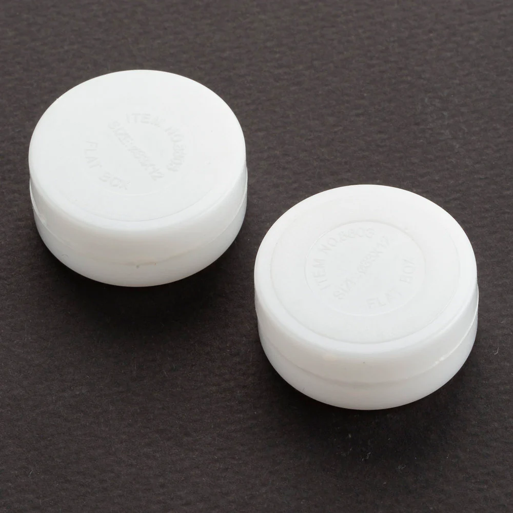 Loren 2 Pcs 3 cm Plastic Rattle Bell for Doll Making, White