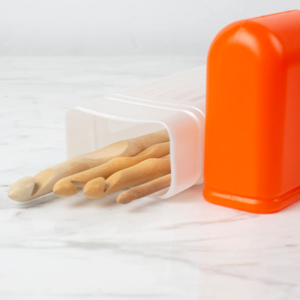Loren 20 cm Crochet Hook Storage Case, Orange - Image 2