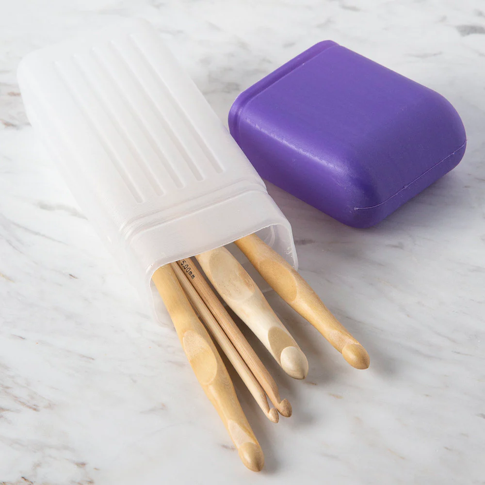 Loren 20 cm Crochet Hook Storage Case, Purple - Image 2