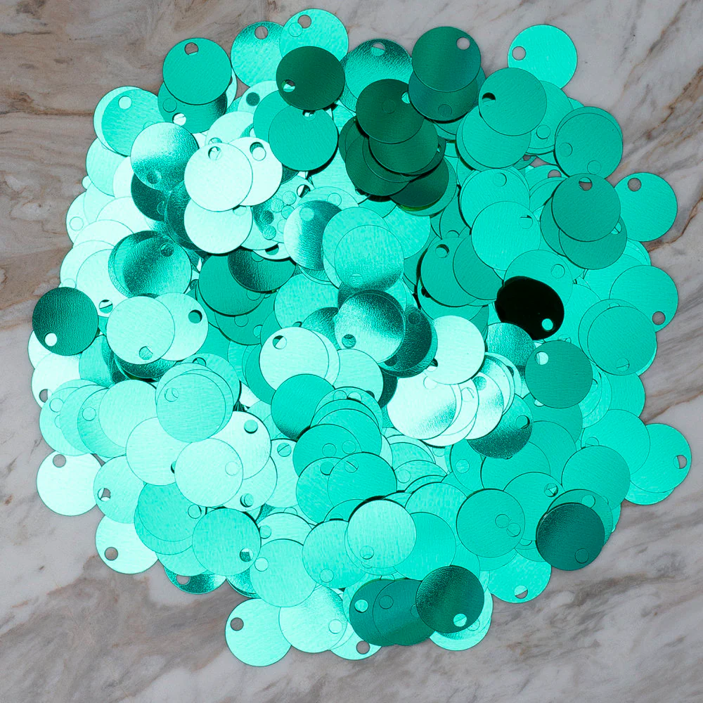 Loren 20 mm Large Sequin, Green - R-268