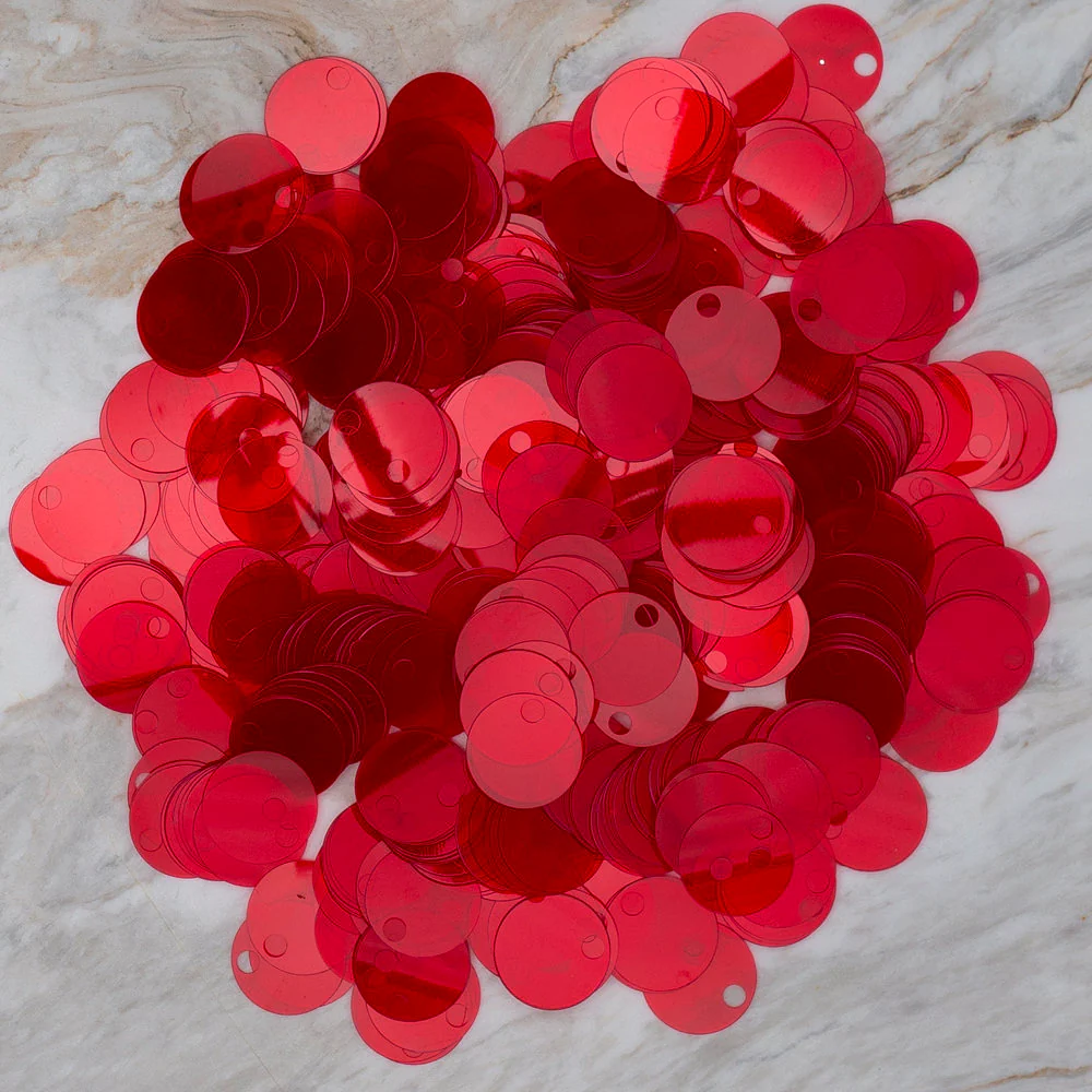 Loren 20 mm Large Sequin, Red - R-165