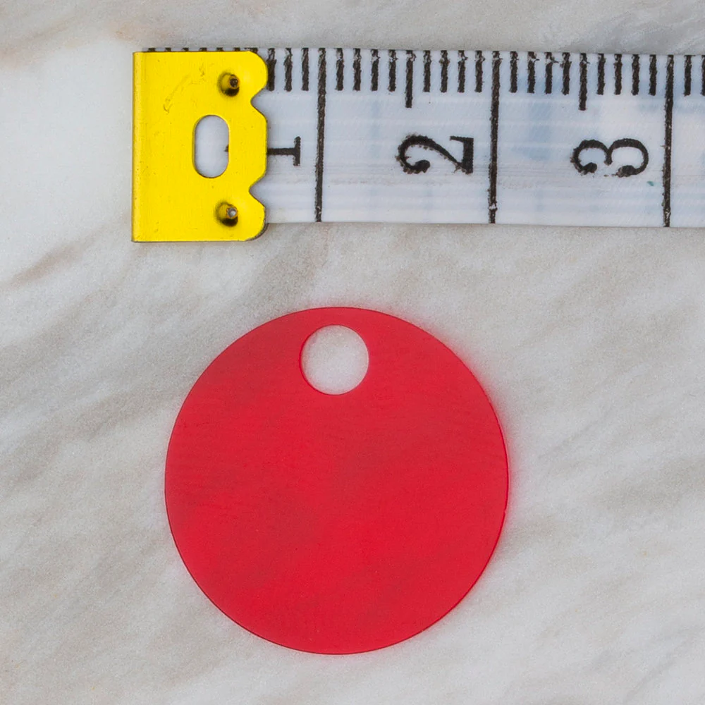 Loren 20 mm Large Sequin, Red - R-165 - Image 2
