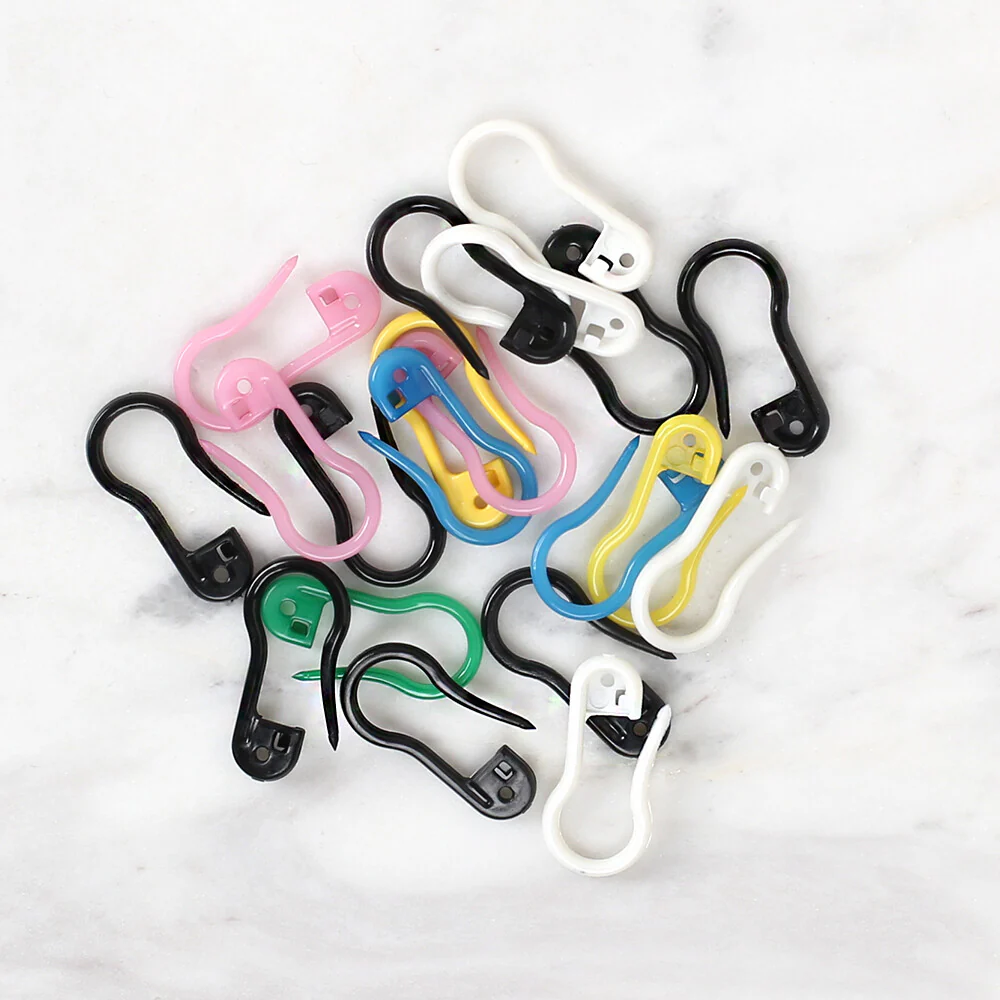 Loren 20 Pcs Pear Shaped Stitch Markers - Image 2
