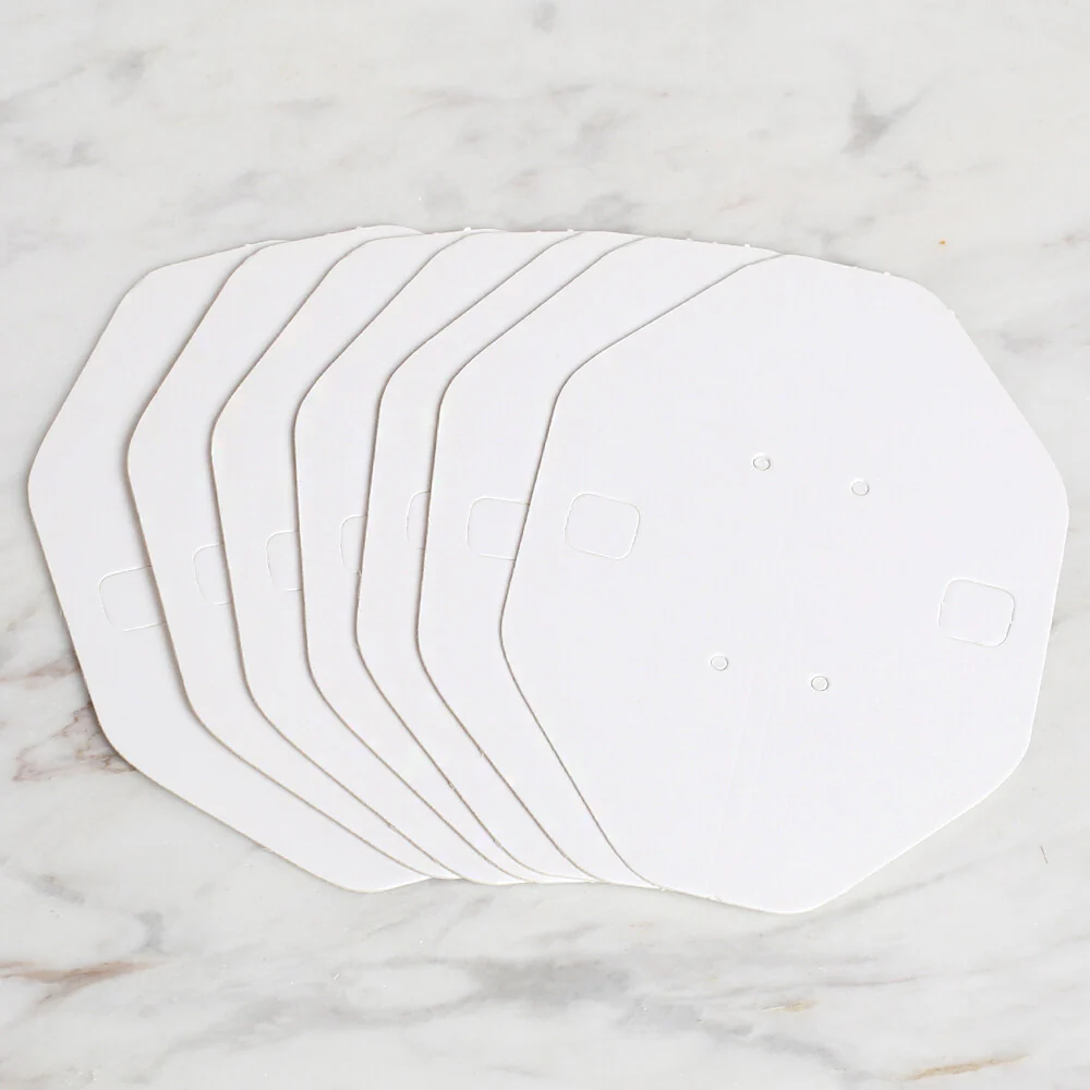 Loren 25 pcs Jewelry (Necklace) Card, White - Image 3