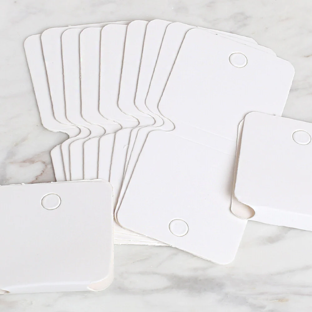 Loren 25 pcs Jewelry (Necklace) Card, White - Image 3