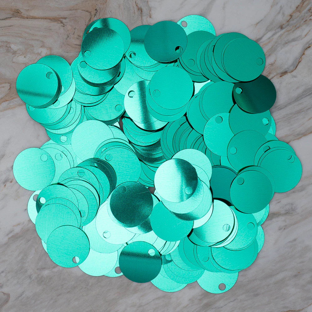 Loren 30 mm Large Sequin, Green - R-268