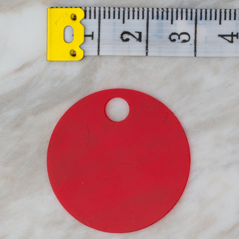 Loren 30 mm Large Sequin, Red - R-165 - Image 2
