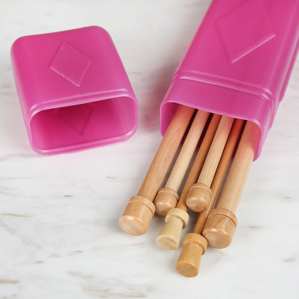 Loren 40 cm Knitting Needle Box, Purple - Image 2