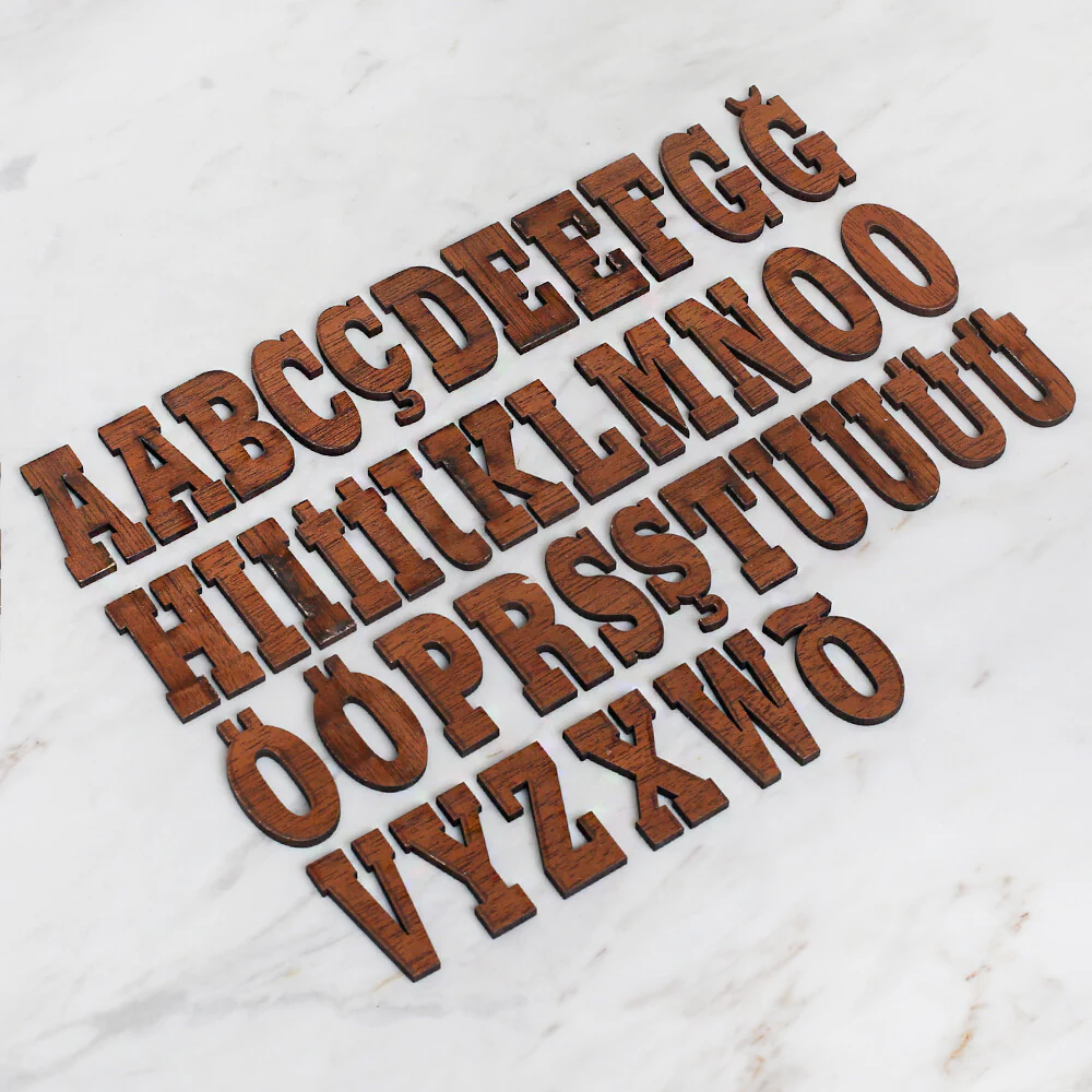 Loren 40 pcs Wooden Letter Set - Image 3