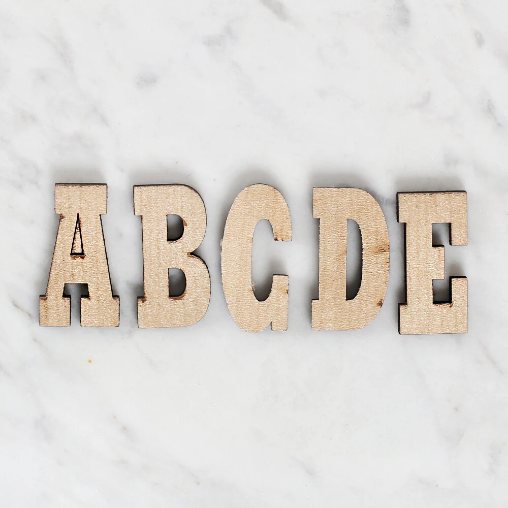 Loren 40 Pieces Wooden Letter Set - Image 2